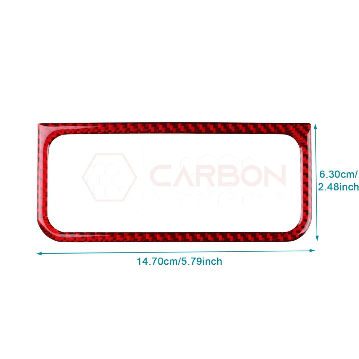 2024+ S650 Mustang Real Carbon Fiber Headlight Control Outer Trim Overlay