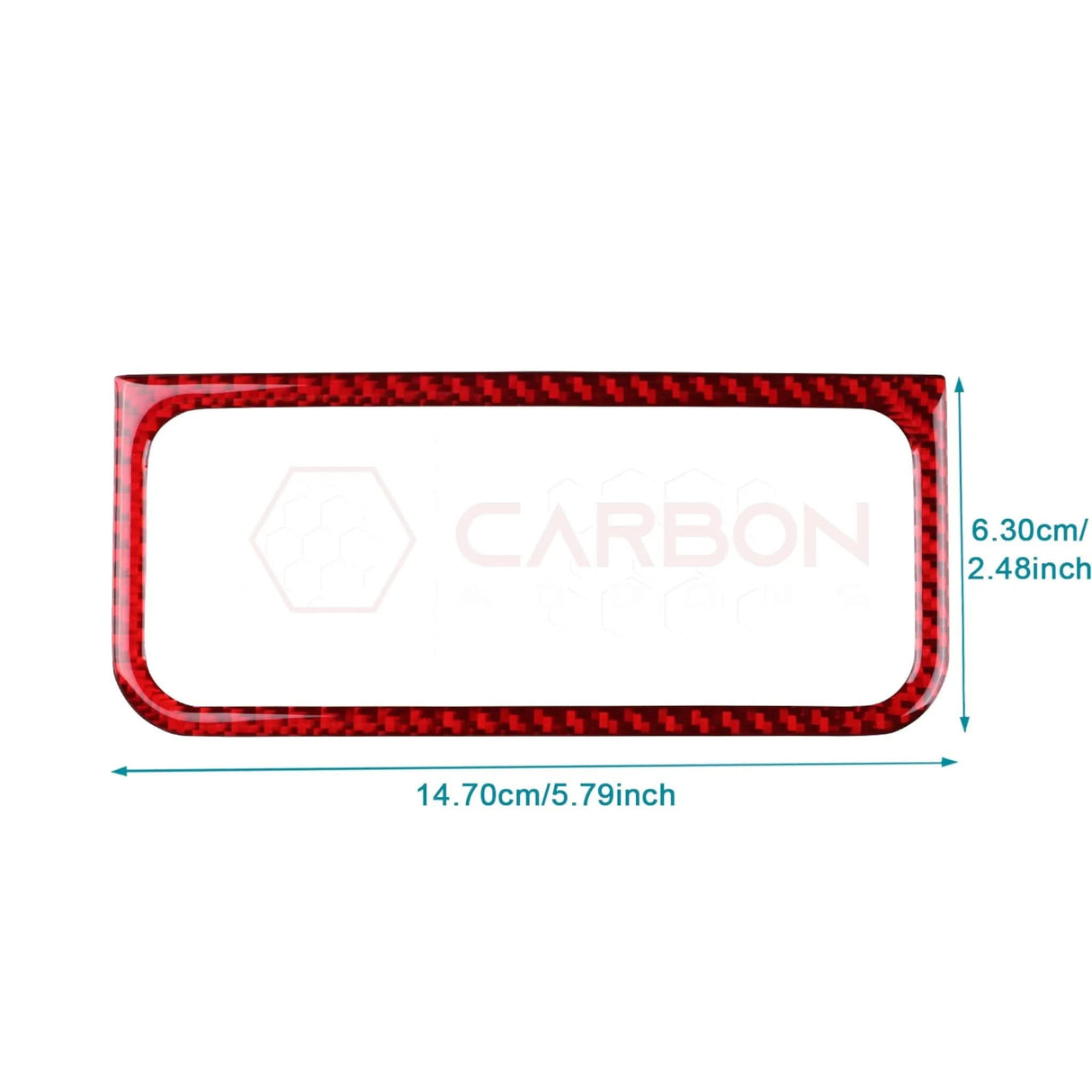 2024+ S650 Mustang Real Carbon Fiber Headlight Control Outer Trim Overlay