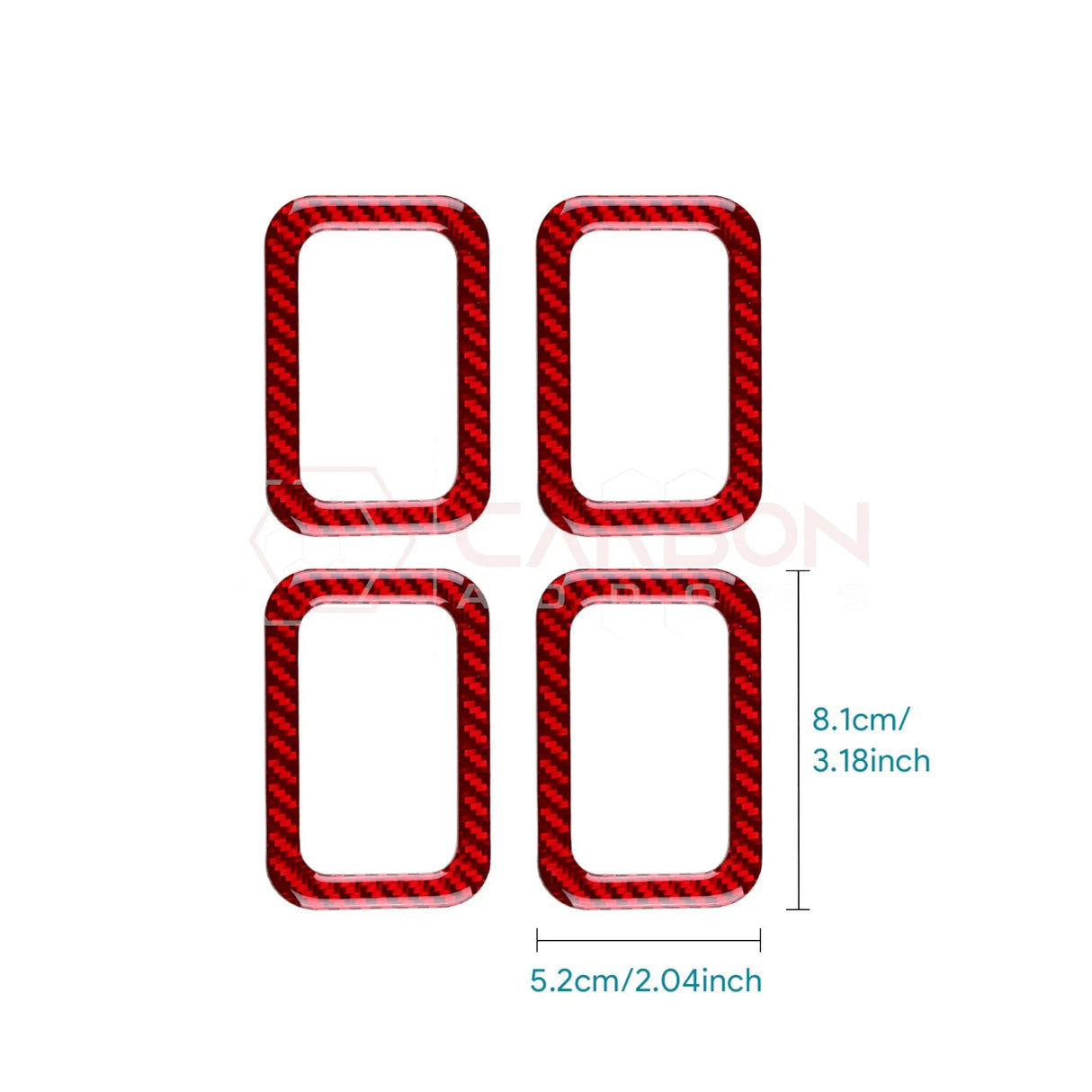 2024+ S650 Mustang Real Carbon Fiber Rear Baby Seat Latch Trim Overlay