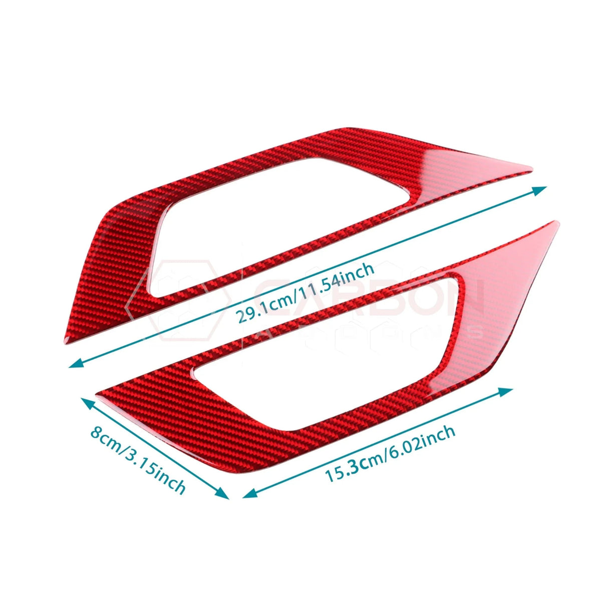 2024+ S650 Mustang Real Carbon Fiber Seat Control Outer Trim Overlay