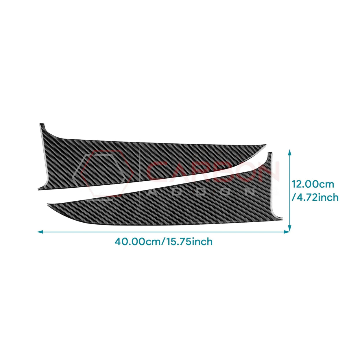 2024+ S650 Mustang Real Carbon Fiber Door Lower Panel Trim Overlay