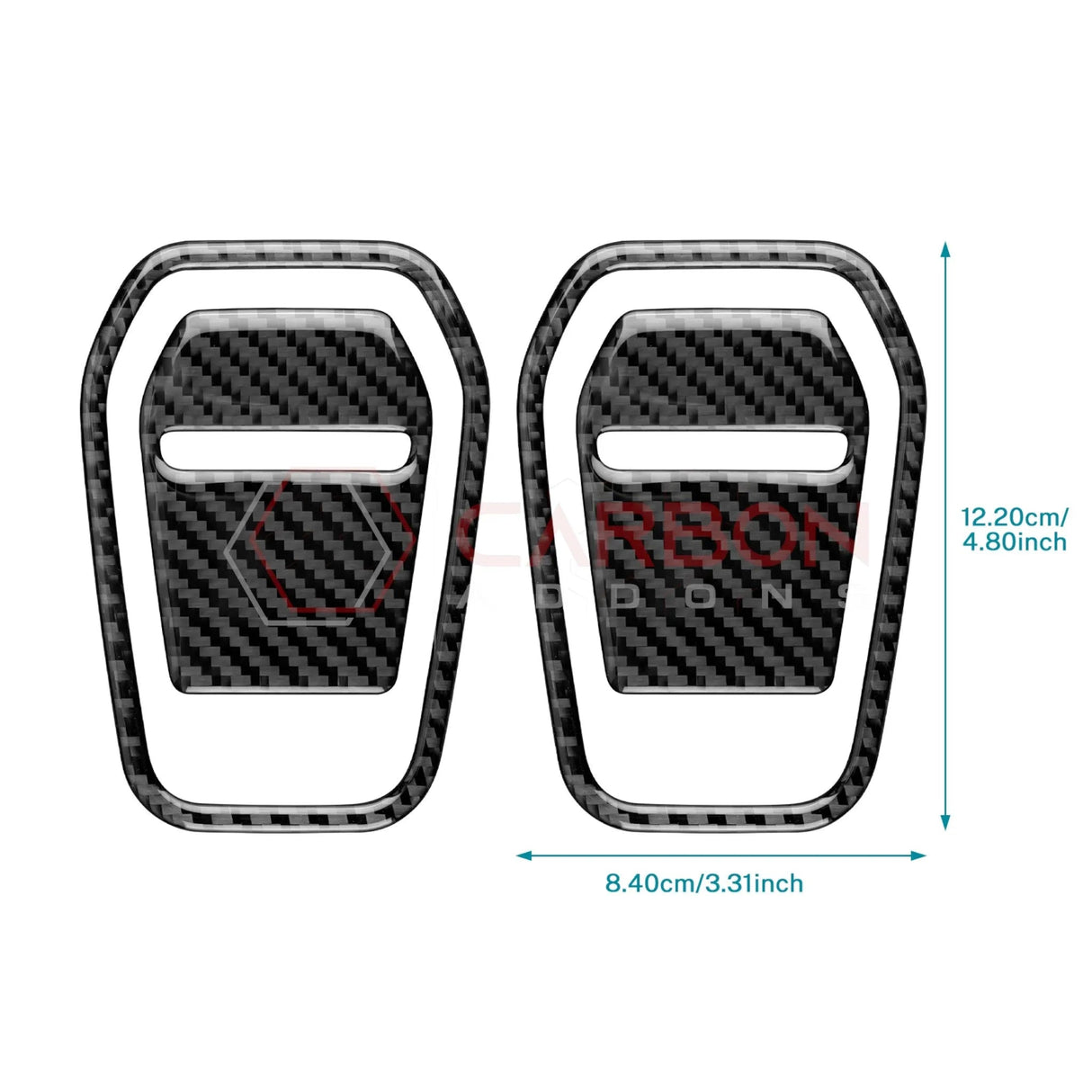 2024+ S650 Mustang Real Carbon Fiber Front Seat Recliner Overlay