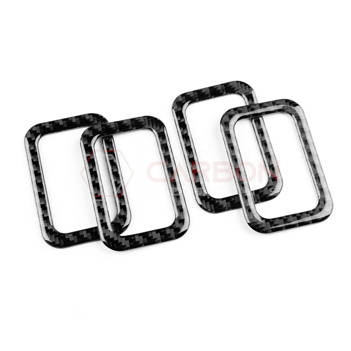 2024+ S650 Mustang Real Carbon Fiber Rear Baby Seat Latch Trim Overlay