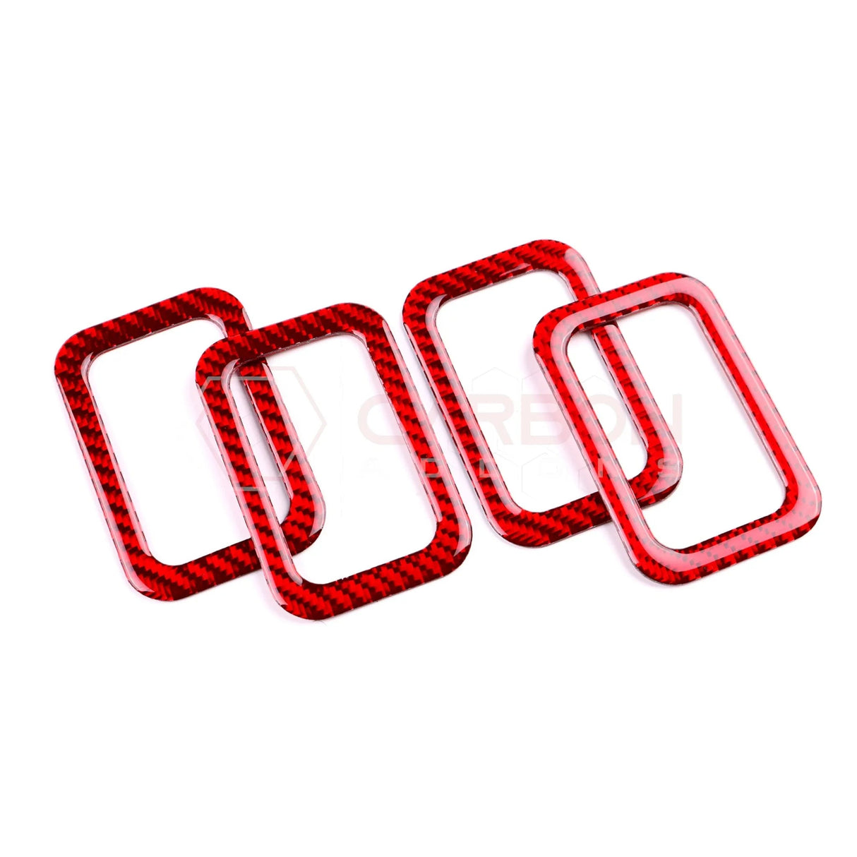 2024+ S650 Mustang Real Carbon Fiber Rear Baby Seat Latch Trim Overlay