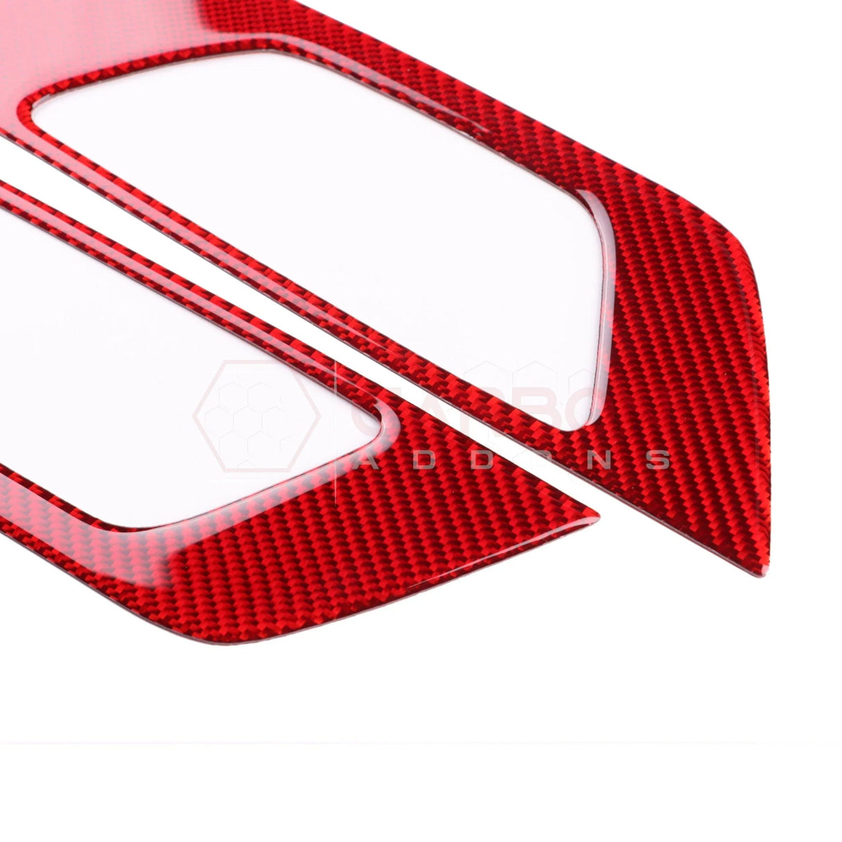 2024+ S650 Mustang Real Carbon Fiber Seat Control Outer Trim Overlay