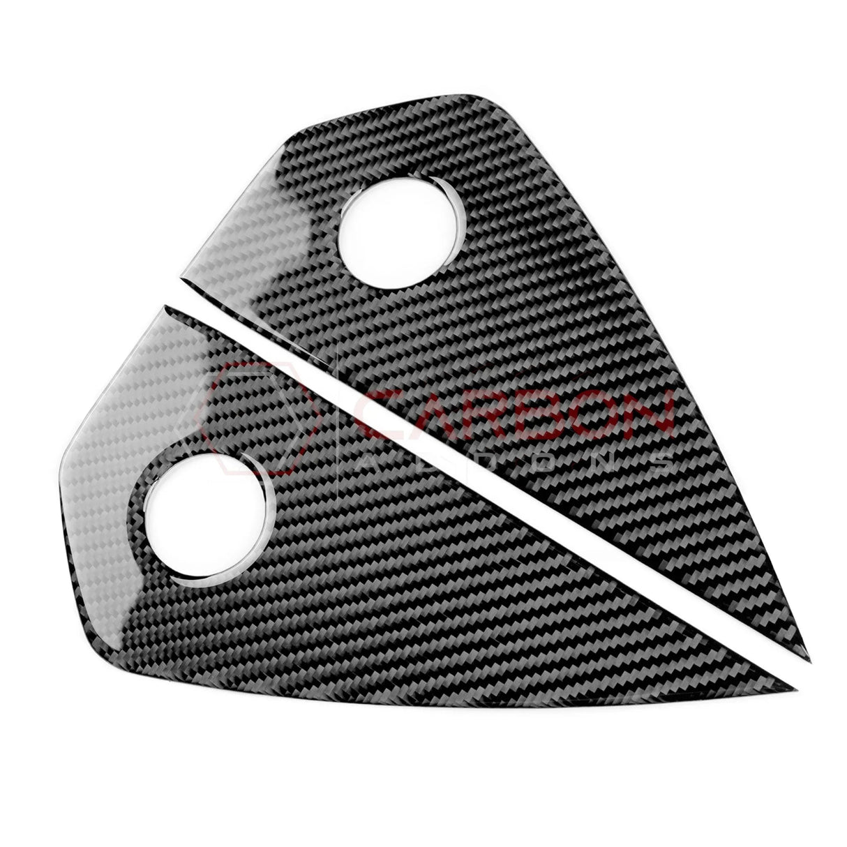 2024+ S650 Mustang Real Carbon Fiber Dash Side Panel Trim Overlay