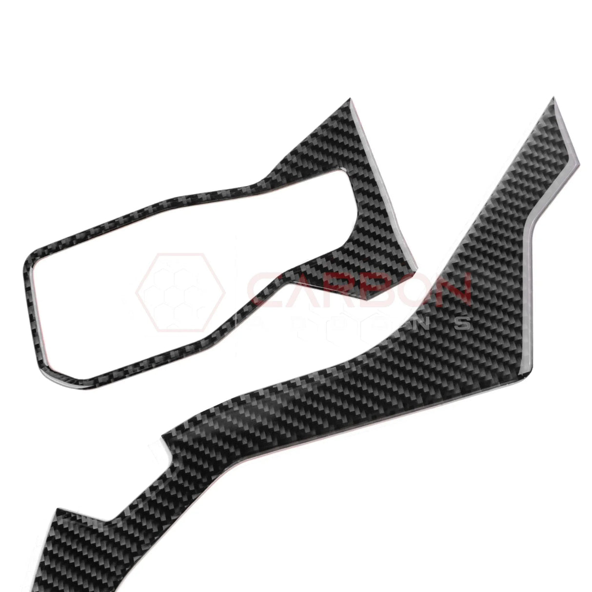 2024+ S650 Mustang Real Carbon Fiber Driver Side Dashboard Trim Overlays