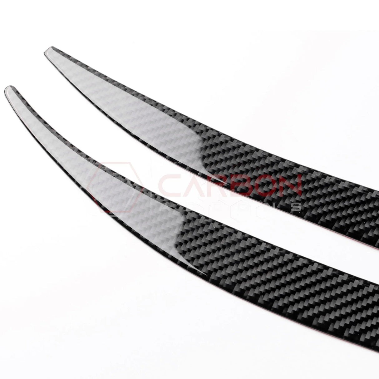 2024+ S650 Mustang Real Carbon Fiber Door Jam Trim Overlays