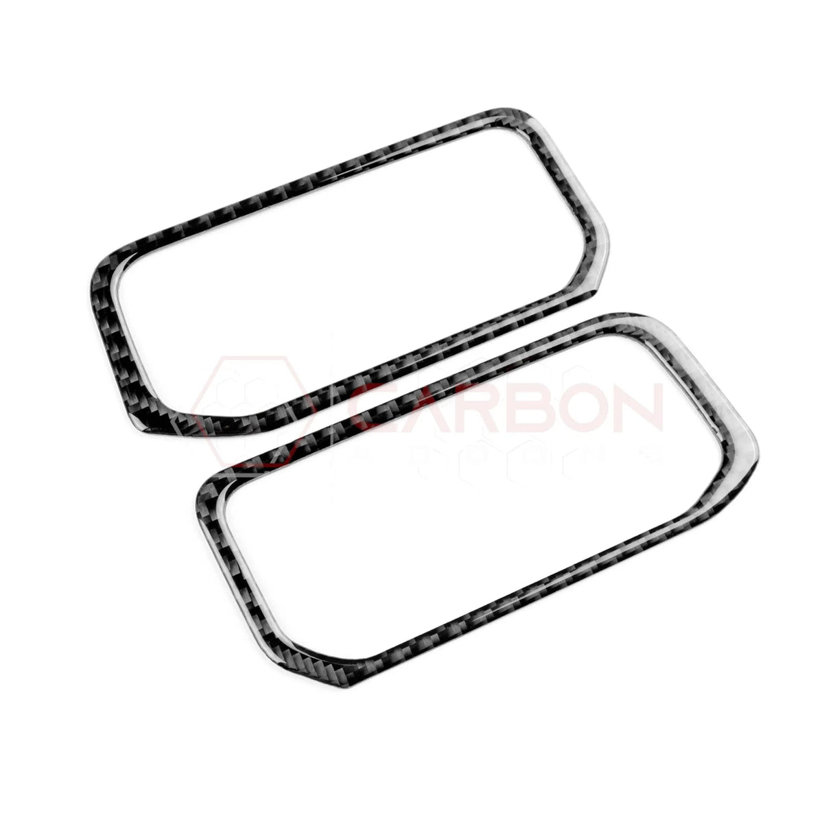 2024+ S650 Mustang Real Carbon Fiber Center AC Vent Frame Overlay