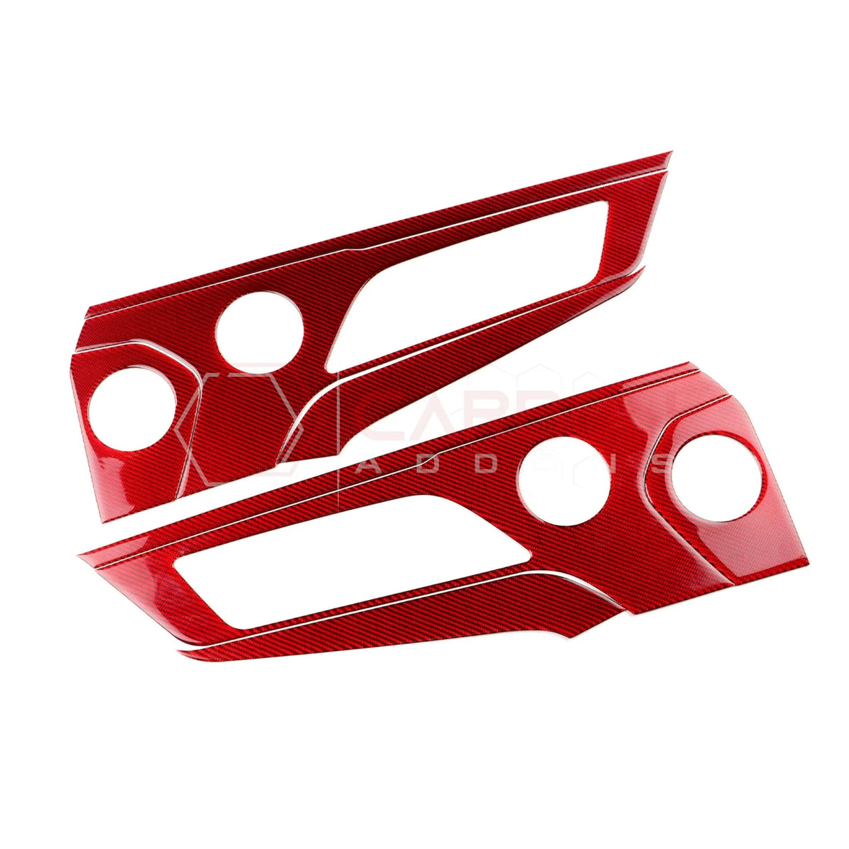 2024+ S650 Mustang Real Carbon Fiber Door Handle/Speaker Panel Trim Overlay