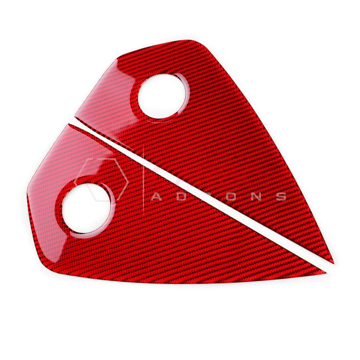 2024+ S650 Mustang Real Carbon Fiber Dash Side Panel Trim Overlay