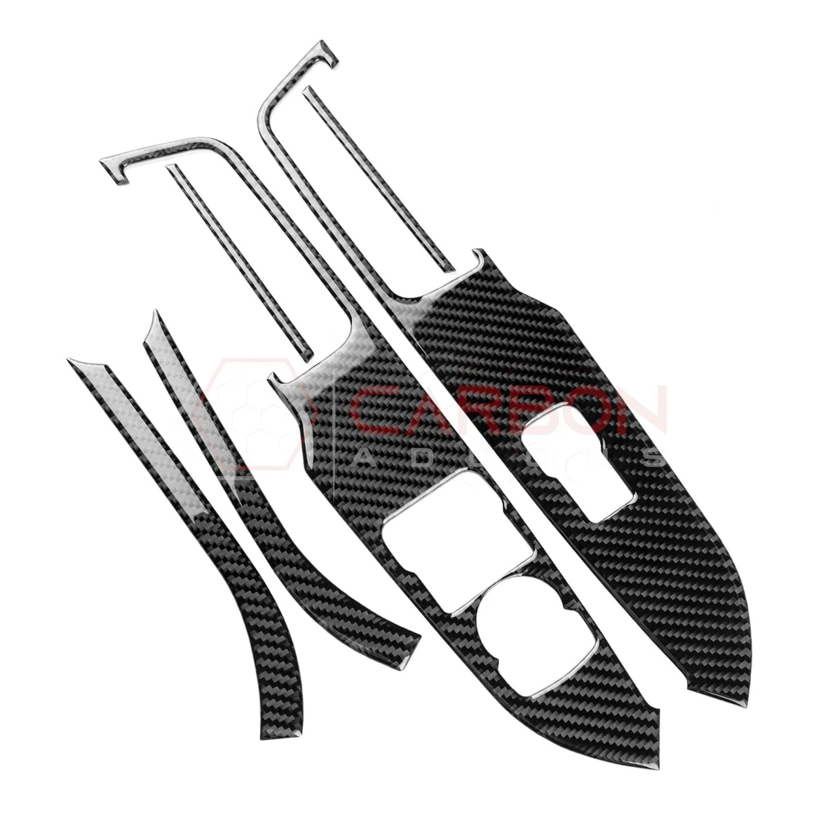 2024+ S650 Mustang Real Carbon Window switch Trim Overlay