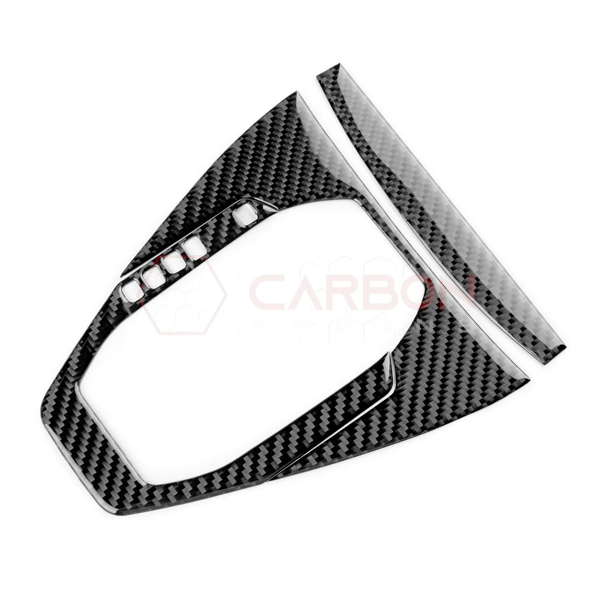 2024+ S650 Mustang Real Carbon Fiber Gear Shifter Trim Overlay