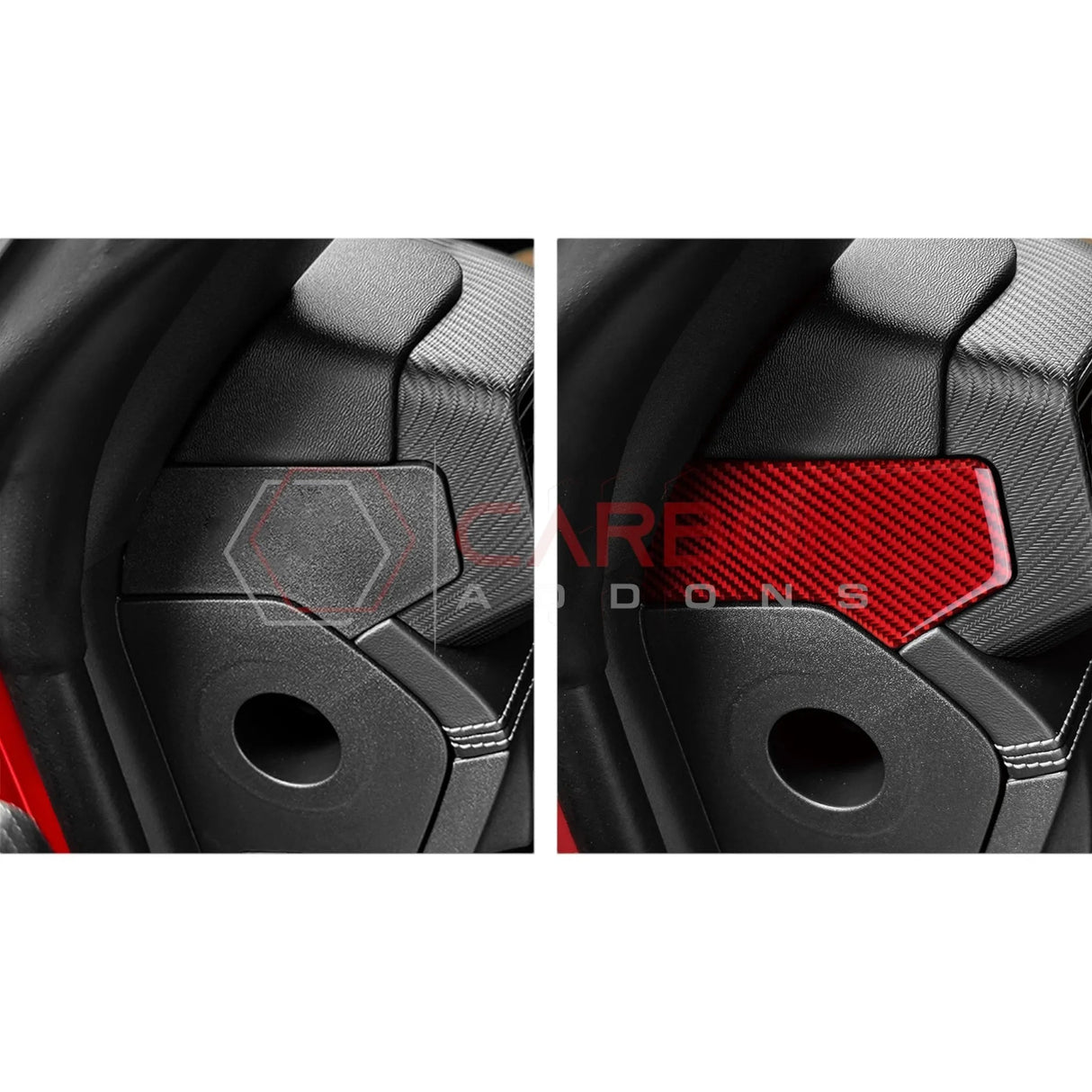2024+ S650 Mustang Real Carbon Fiber Dash Side Panel Upper Trim Overlay
