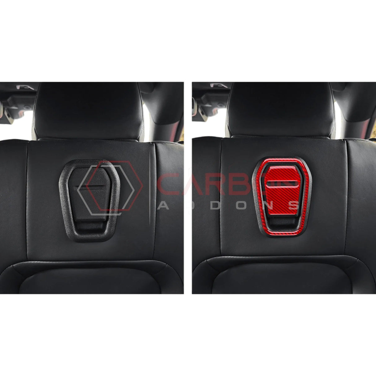 2024+ S650 Mustang Real Carbon Fiber Front Seat Recliner Overlay