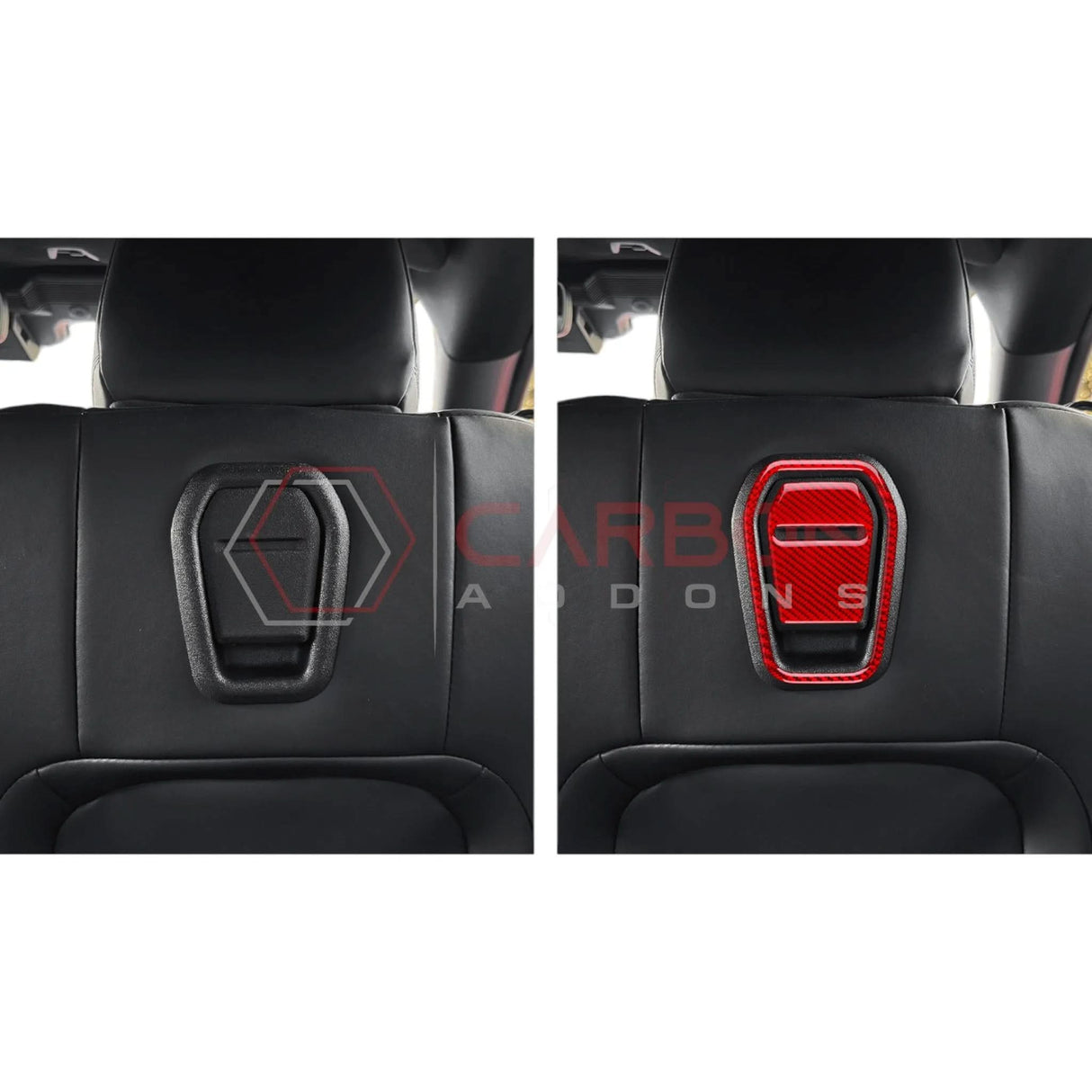2024+ S650 Mustang Real Carbon Fiber Front Seat Recliner Overlay