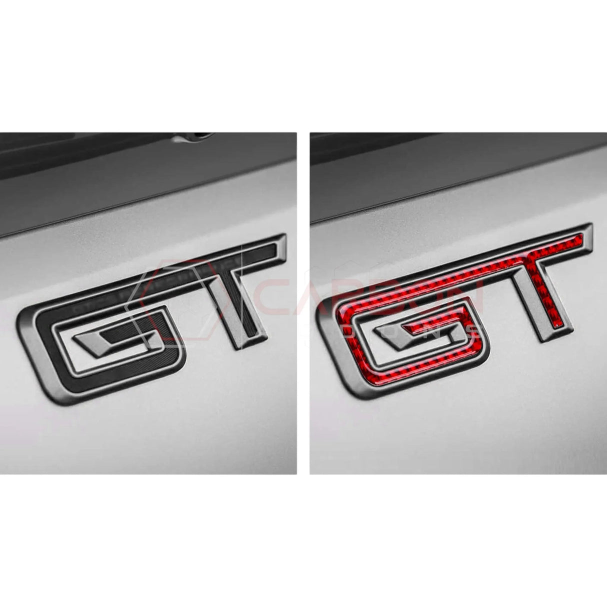 2024+ S650 Mustang GT Exterior Carbon Fiber Emblem Overlays