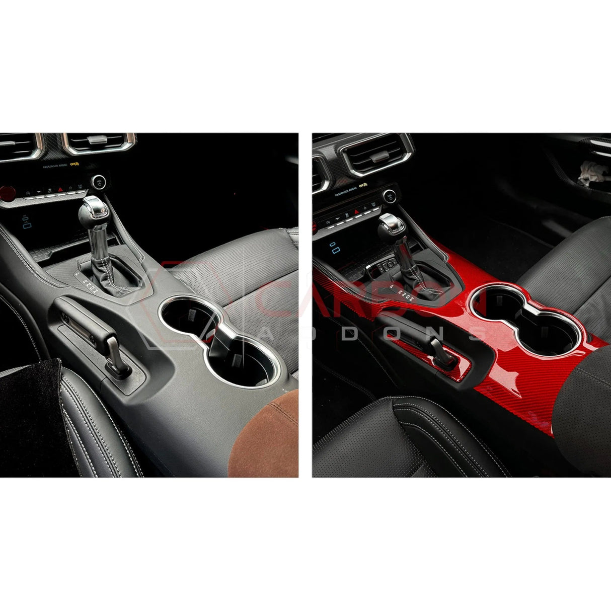 2024+ S650 Mustang Real Carbon Center Console Overlay