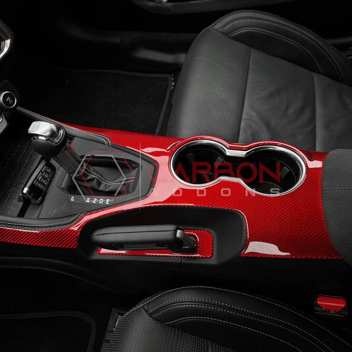 2024+ S650 Mustang Real Carbon Center Console Overlay