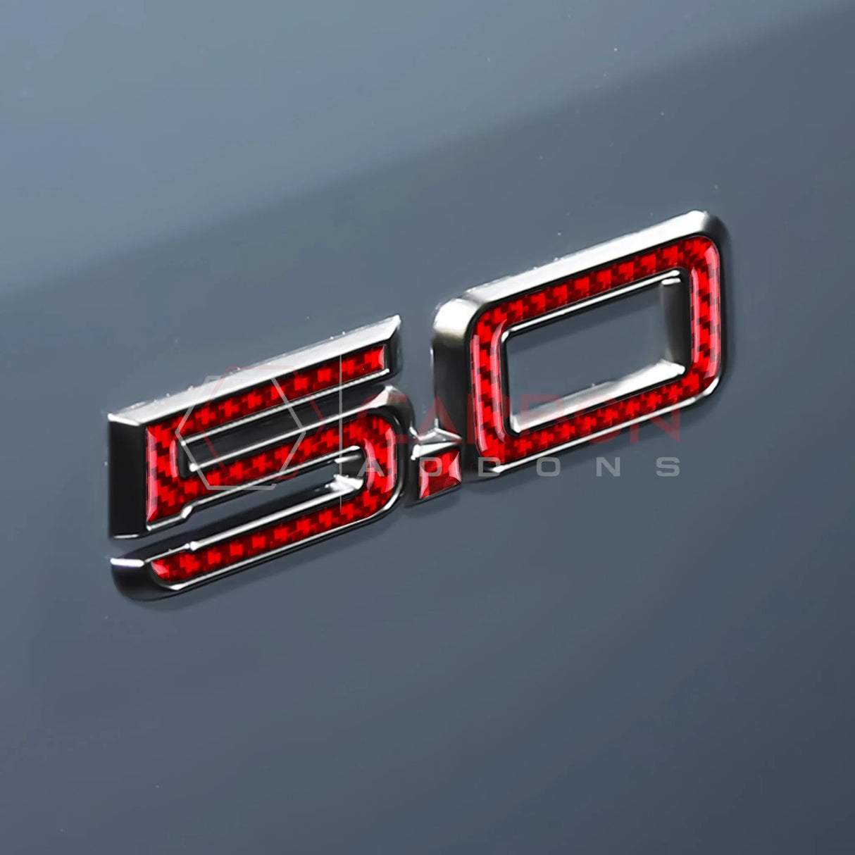 2024+ S650 Mustang GT Exterior Carbon Fiber Emblem Overlays