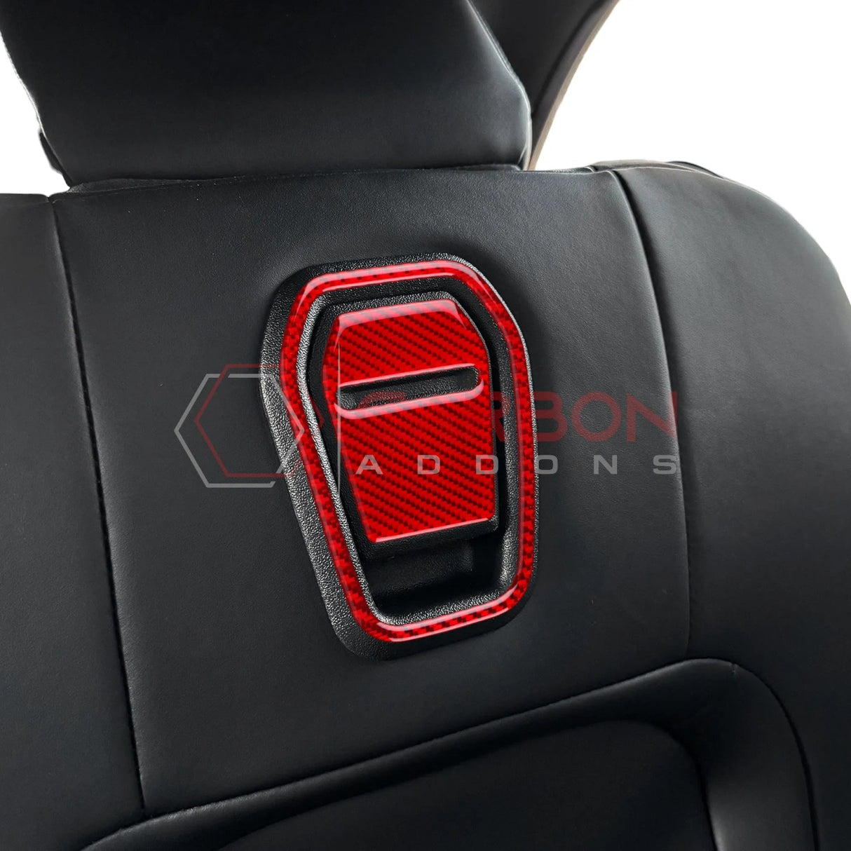 2024+ S650 Mustang Real Carbon Fiber Front Seat Recliner Overlay