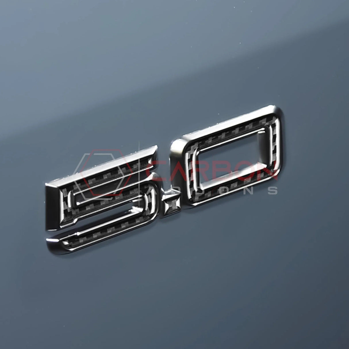 2024+ S650 Mustang GT Exterior Carbon Fiber Emblem Overlays
