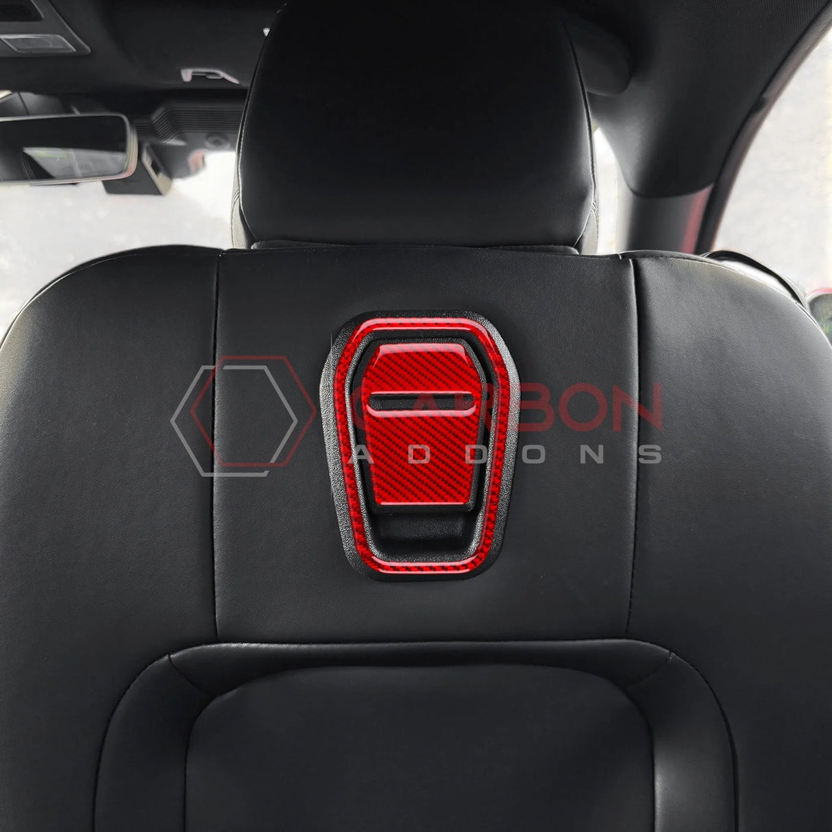 2024+ S650 Mustang Real Carbon Fiber Front Seat Recliner Overlay