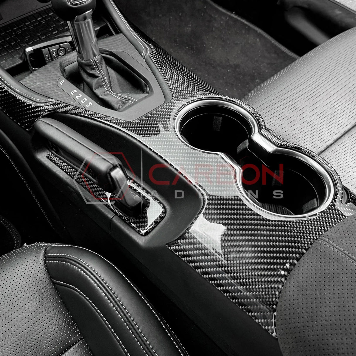 2024+ S650 Mustang Real Carbon Center Console Overlay
