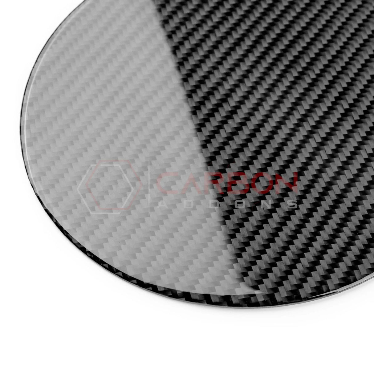 2024+ S650 Mustang Exterior Real Carbon Fiber Gas Cap Overlays