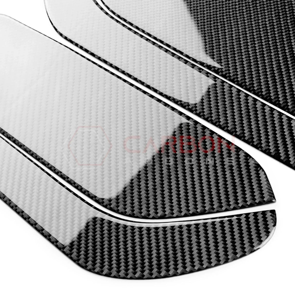 Real Carbon Fiber Rear Seat Side Panel Overlays for 2024+ Ford Mustang