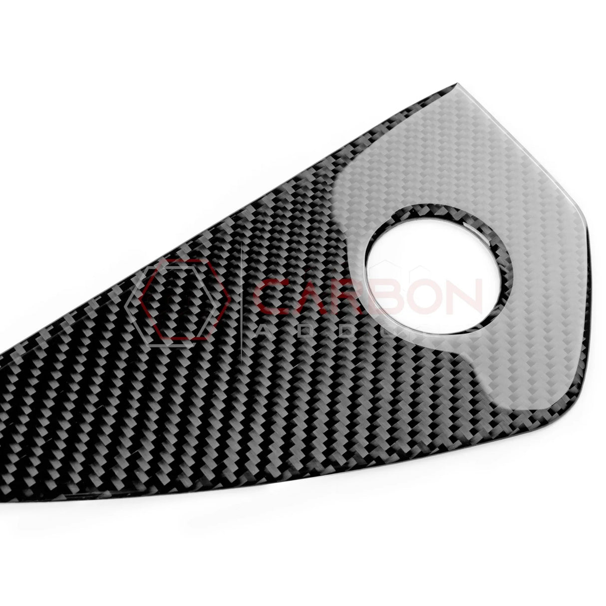 2024+ S650 Mustang Real Carbon Fiber Dash Side Panel Trim Overlay