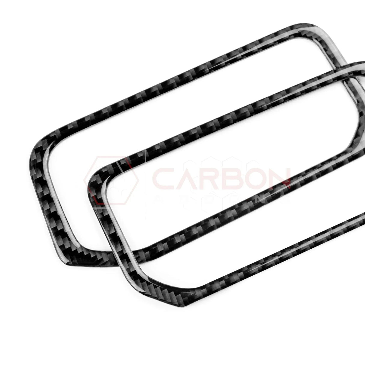 Real Carbon Fiber Center A/C Vent Frame Overlay for 2024+ Ford Mustang