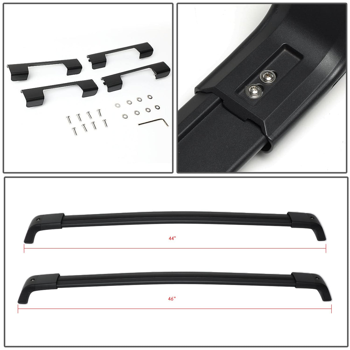 08-16 Nissan X-Trail Roof Rack Cross Bars - Aluminum
