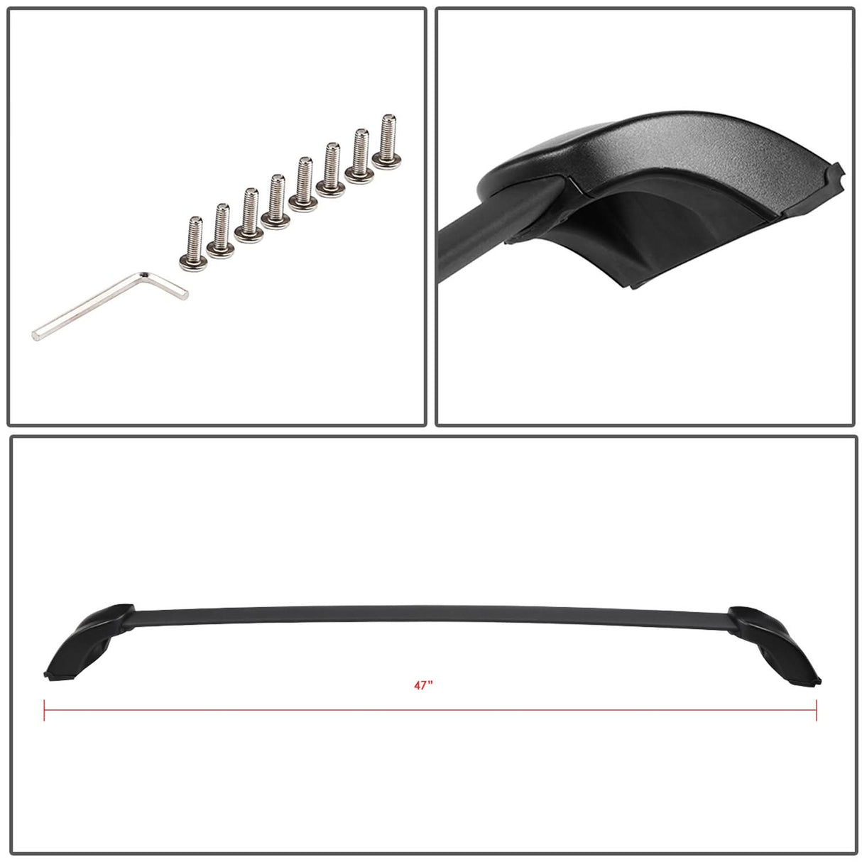 07-12 Mazda CX-7 Roof Rack Cross Bars - Aluminum