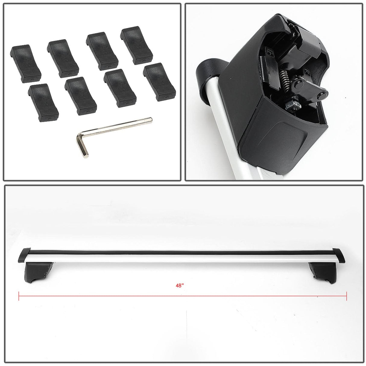 09-16 Audi Q5 Roof Rack Cross Bars - Aluminum