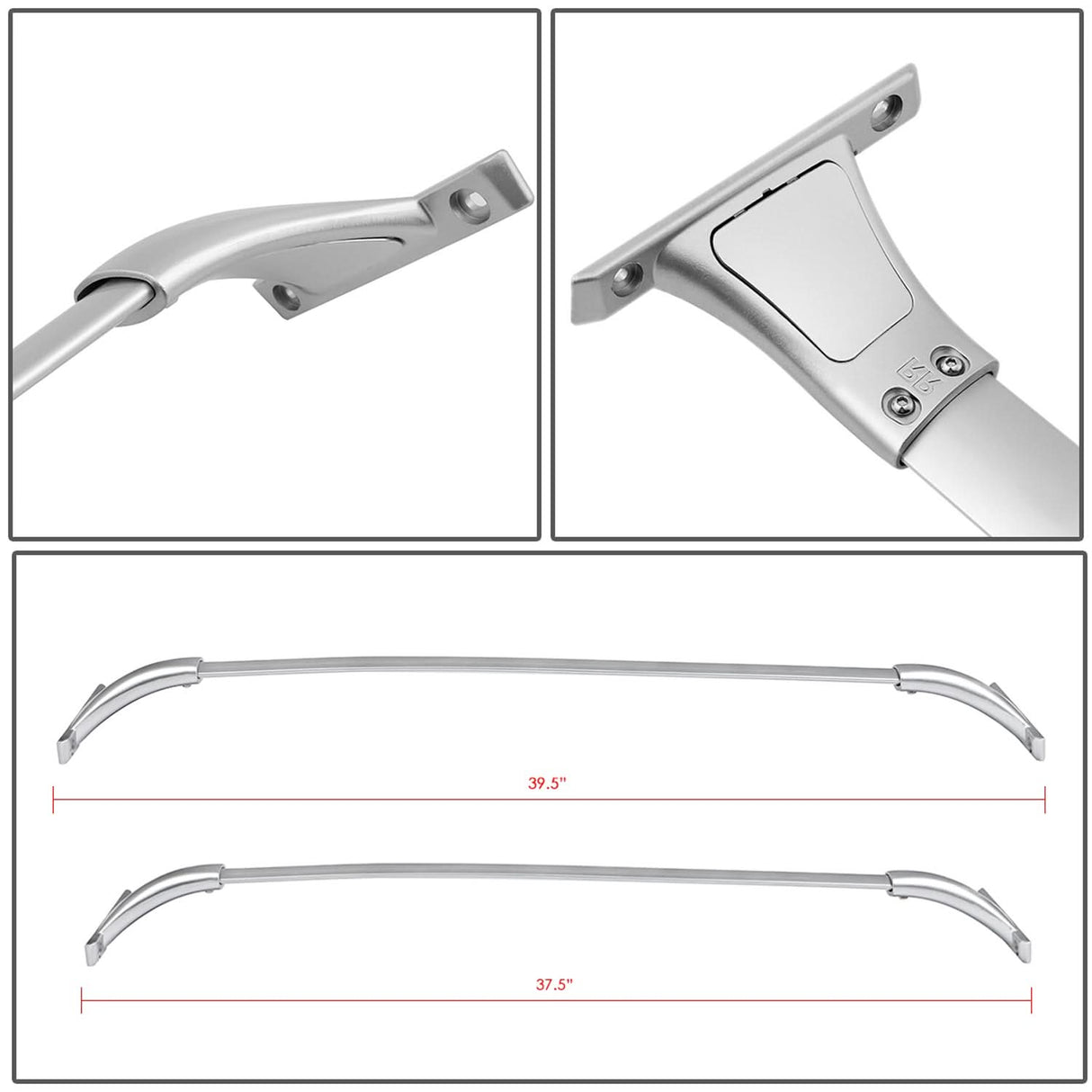 2014-2018 Nissan Rogue Roof Rack Cross Bars - Aluminum