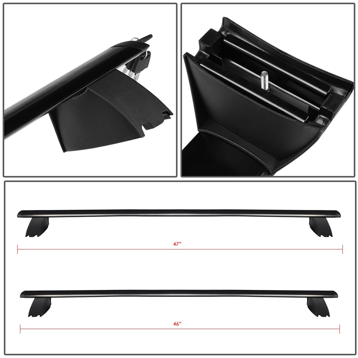 2011-2018 Jeep Grand Cherokee Roof Rack Cross Bars Aluminum