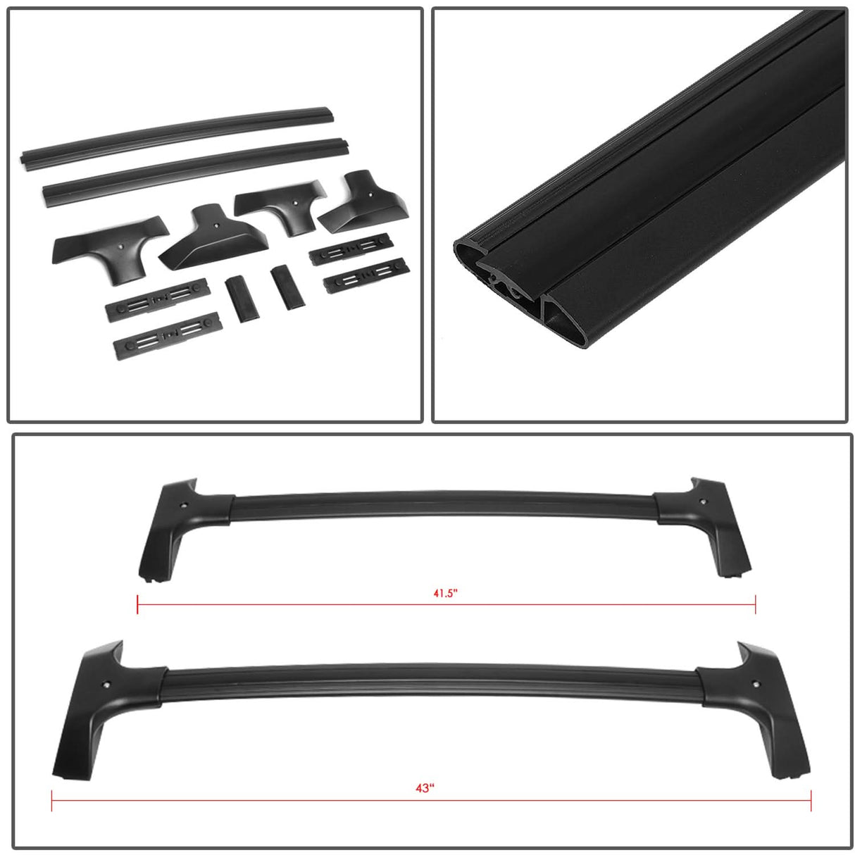 09-17 Chevrolet Traverse OE Style Roof Rack Cross Bar - Aluminum