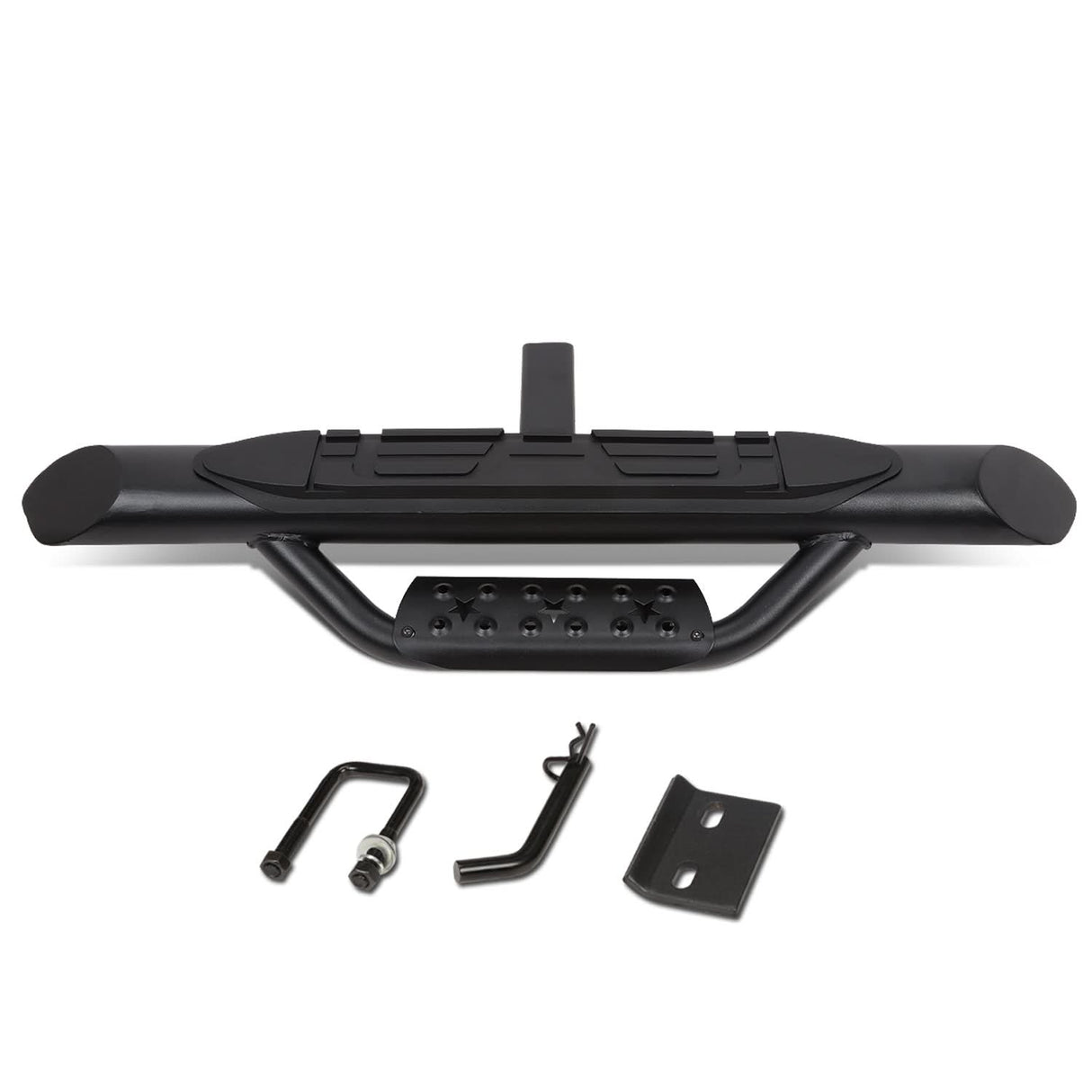 Universal Trailer Hitch Step Bar 36.5" Black 2" Receiver Mount