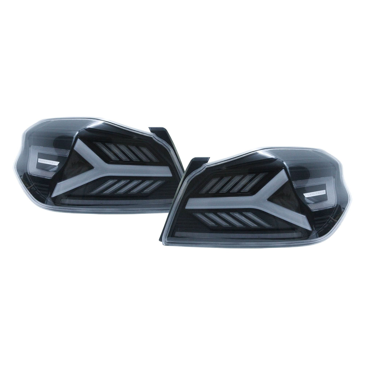 OLM Y-Spec LED Taillights (Clear Lens White Optic) - 2015-2021 WRX / STI