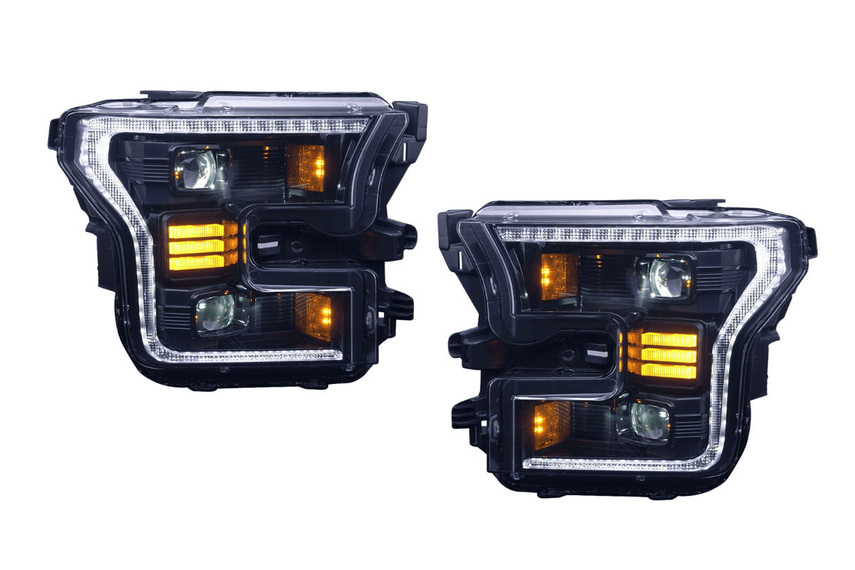 Ford F150 Gen 2 Clear with White DRL Essential Series Led Headlights (2015 - 2017) - K2 Industries