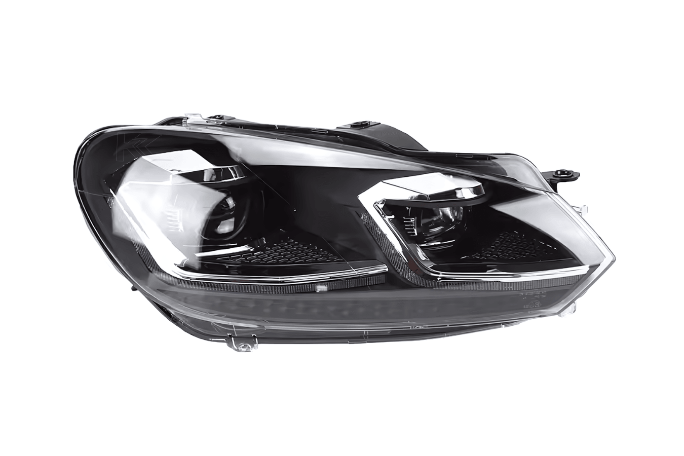 Volkswagen Golf MK6 Red, Silver, and Black Projector with Dynamic Signal LED Headlights (2009 - 2013) - K2 Industries
