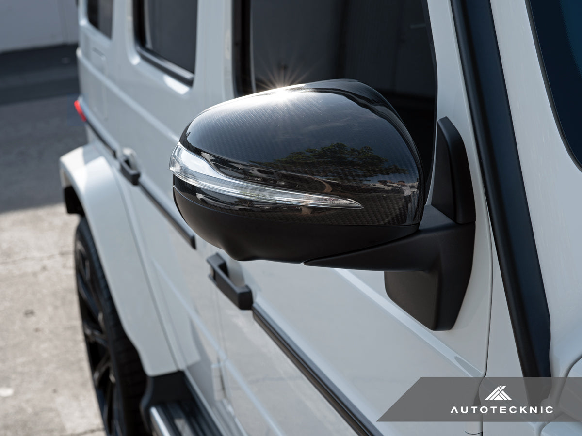 AutoTecknic Replacement Dry Carbon Mirror Covers - Mercedes-Benz W463A G-Wagon