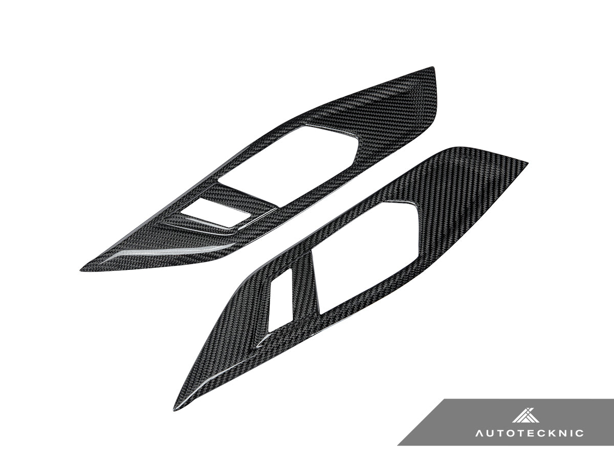 AutoTecknic Dry Carbon Interior Door Handle Trim Set - G22 4-Series