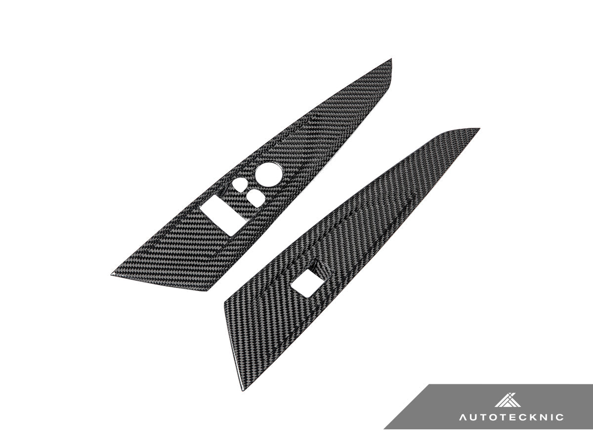 AutoTecknic Dry Carbon Window Switch Panel Trim Set - G22 4-Series