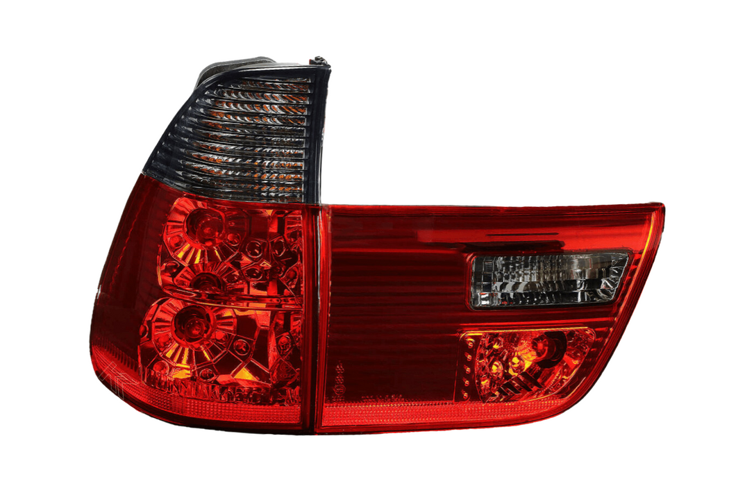 BMW X5 Red/Smoke OEM Style Tail Lights (00-06)