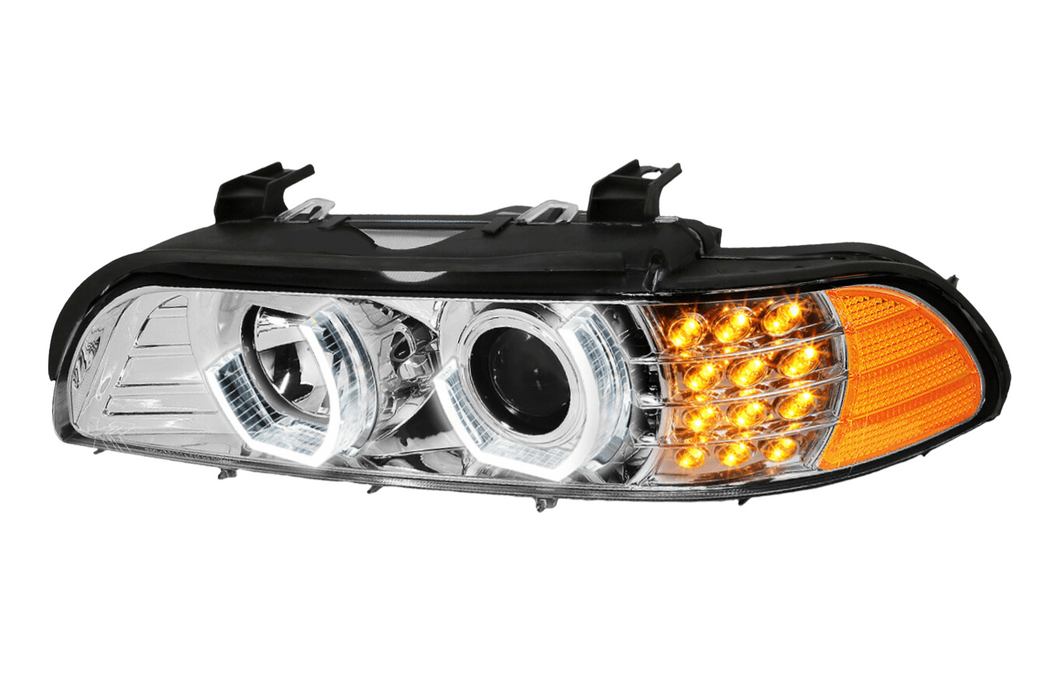 BMW 5-Series E39 Chrome 3D DRL Headlights (96-03)