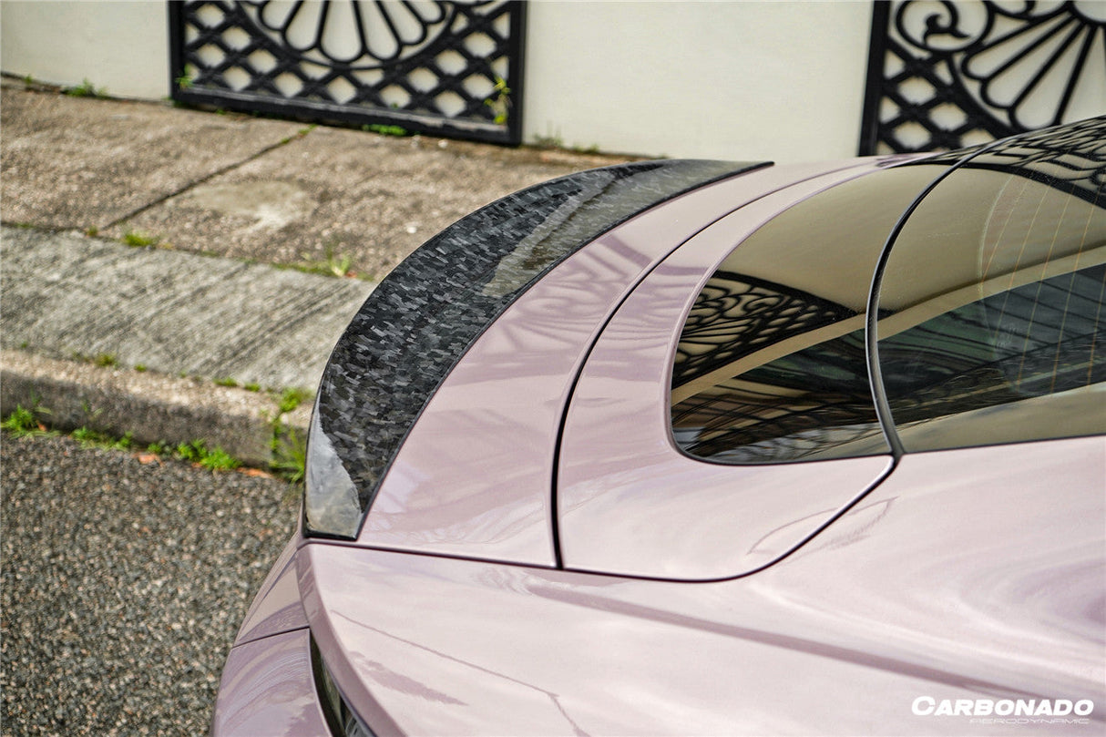 2020-2024 Porsche Taycan 4 4S GTS TURBO OD Style DRY Carbon Fiber Trunk Spoiler | Fits 4, 4S, GTS, Turbo, Turbo S