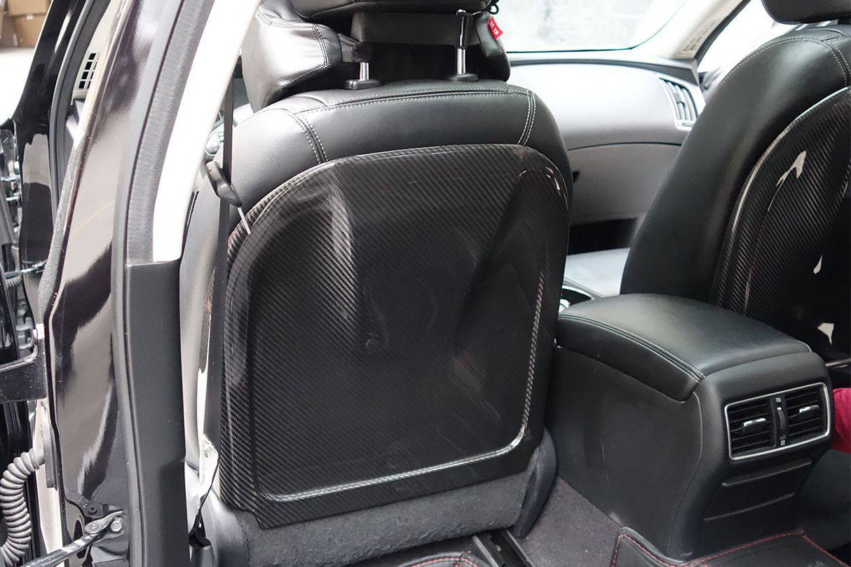 2014-2017 Infiniti Q50 Sedan OEM Style Dry Carbon Fiber Seat back Replacement