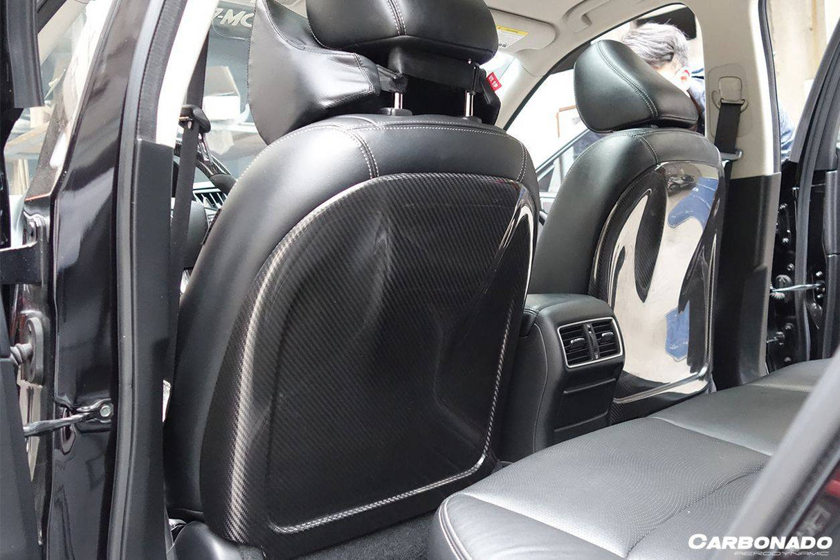 2014-2017 Infiniti Q50 Sedan OEM Style Dry Carbon Fiber Seat back Replacement